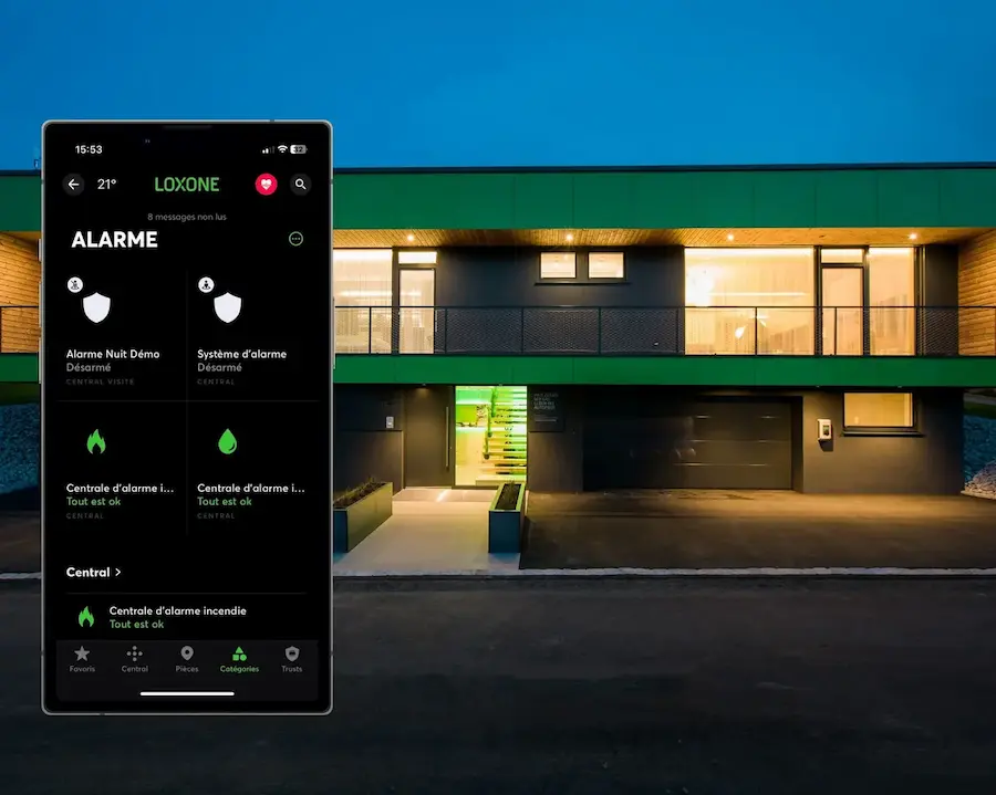 Système de sécurité et alarme connectée pour villa haut de gamme